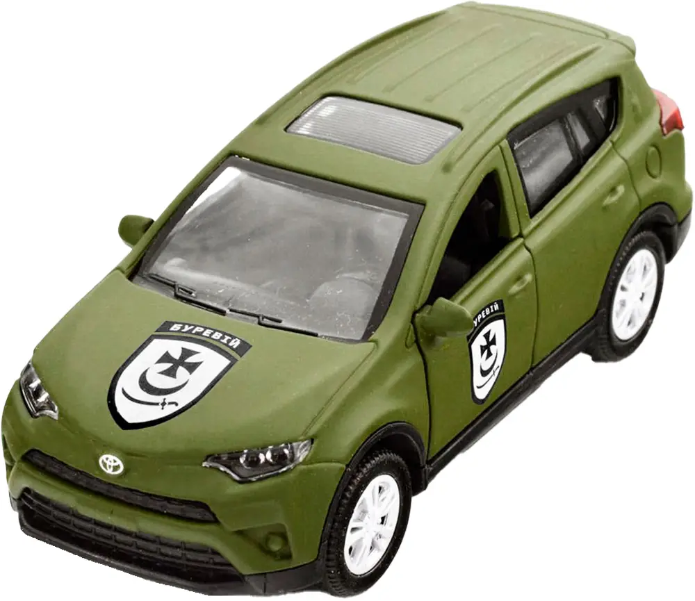 Машинка TechnoDrive серии Шевроны Героев TOYOTA RAV4 "БУРЯ"