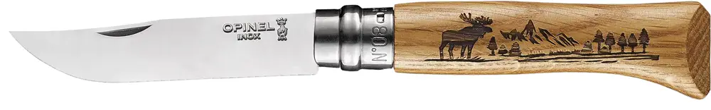 Нож Opinel №8 Animalia America Elk