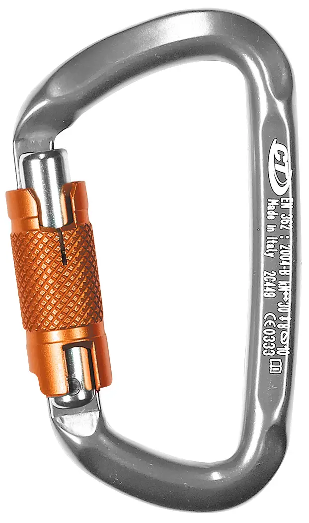 Карабин Climbing Technology D-Shape WG Grey/Silver/Orange