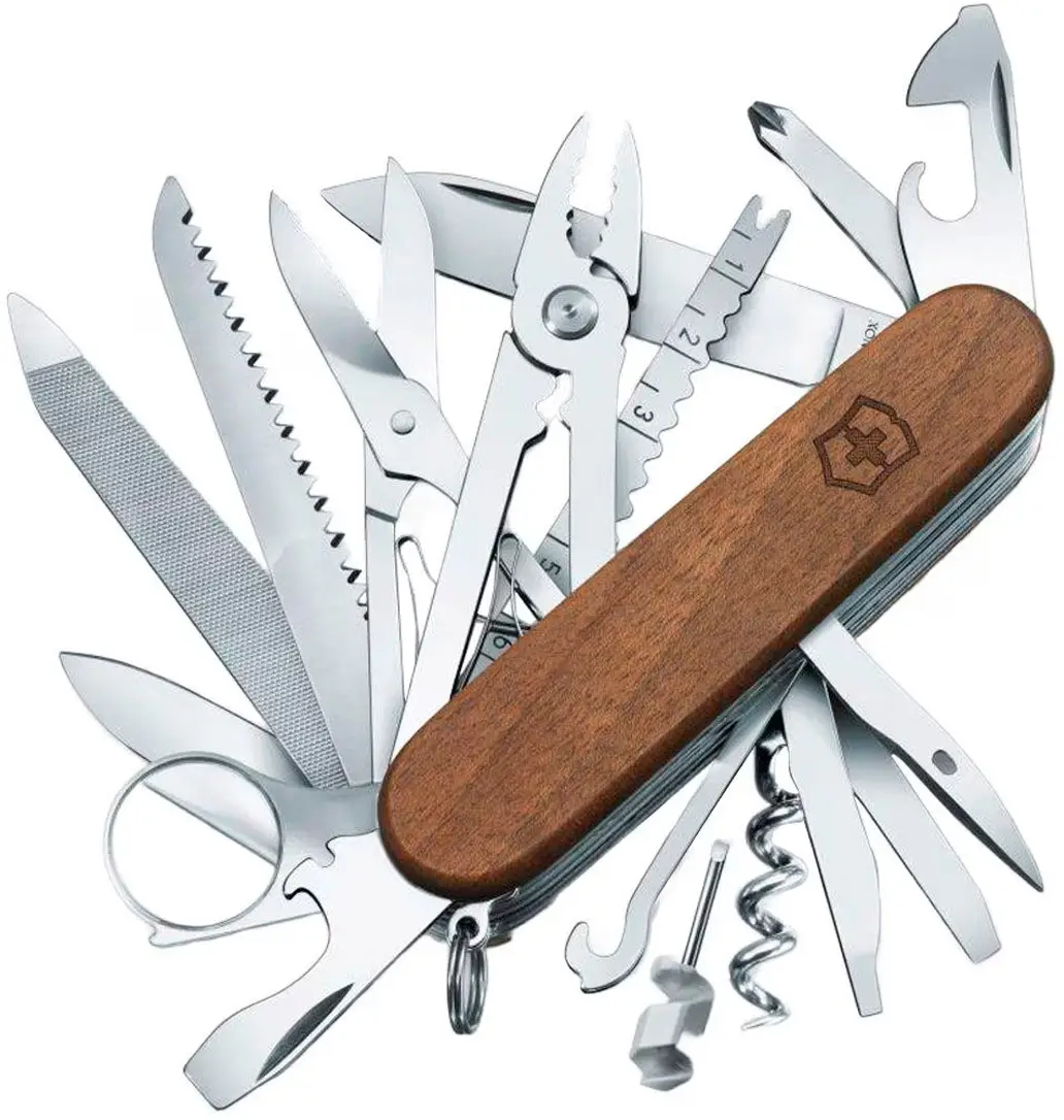 Ніж Victorinox Swisschamp Wood 1.6791.63. Коричневе дерево