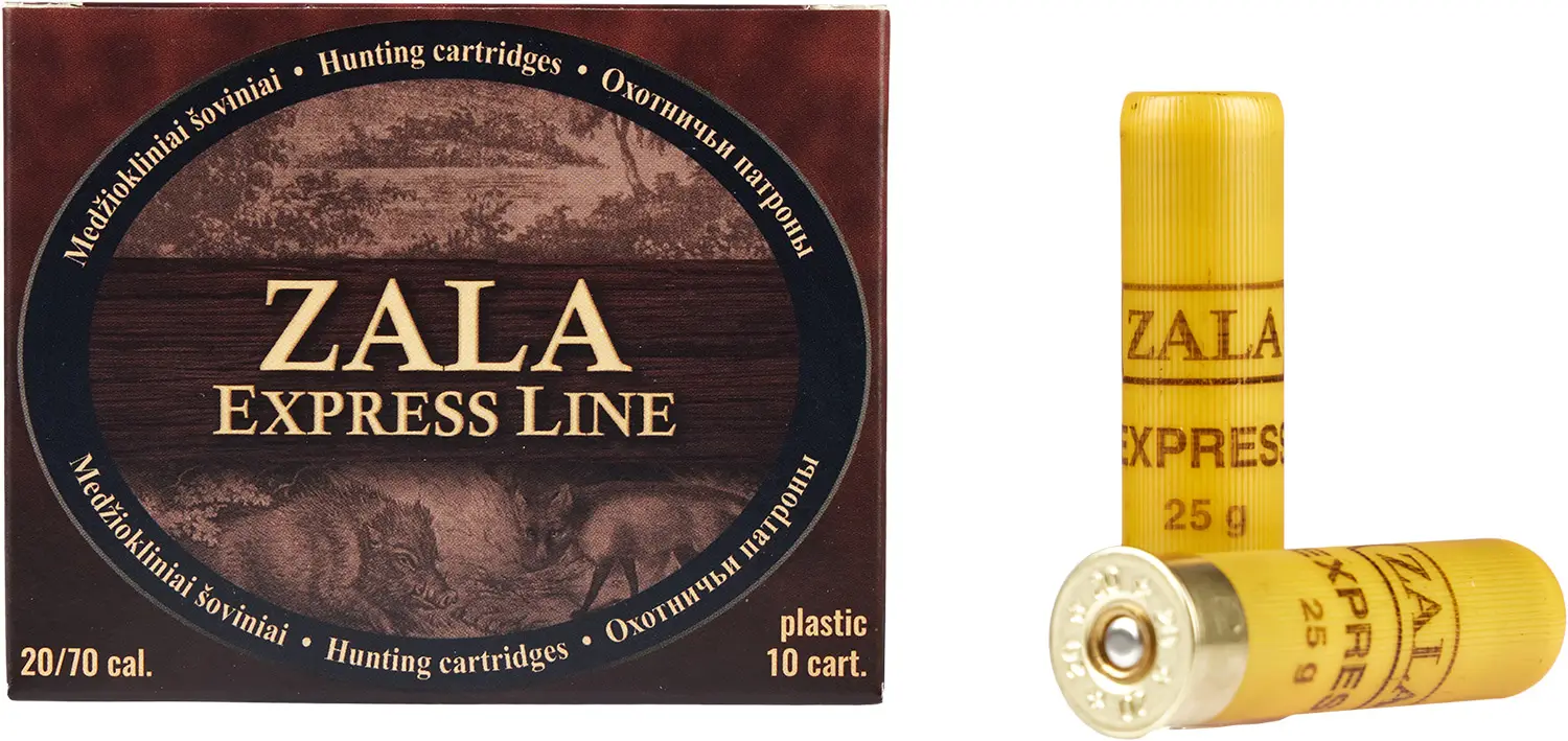 Патрон Zala Arms Express кал. 20/70 дробь № 2/0 (4,50 мм) навеска 25 г