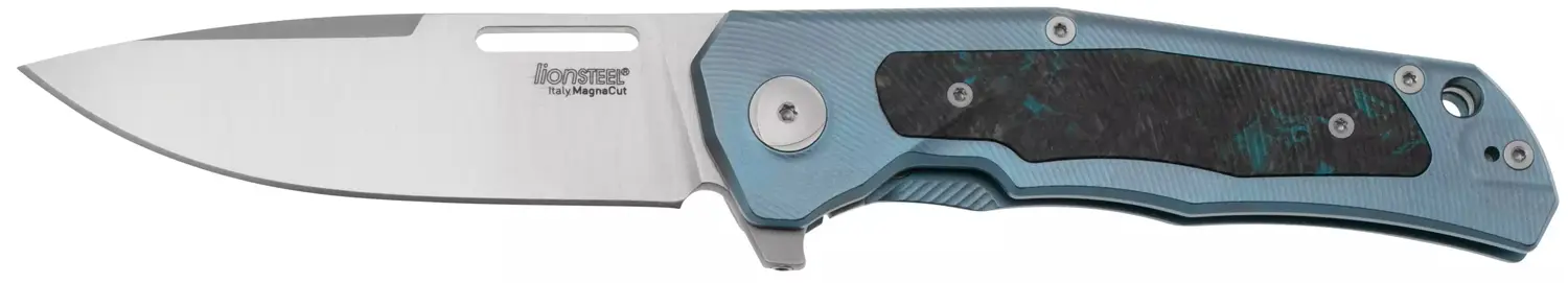Ніж Lionsteel Q4ttro Titanium Blue