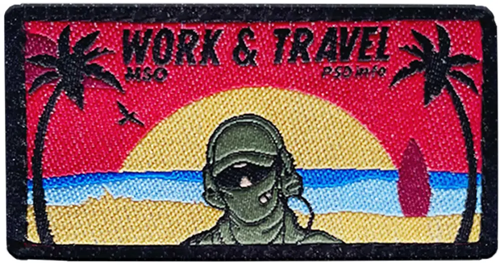 Патч PSD «Work&Travel MSO» вишивка PSDinfo®