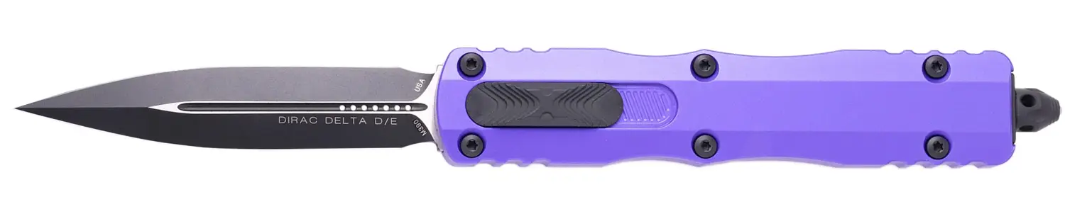 Нож Microtech Dirac Delta D/E Black Blade Purple
