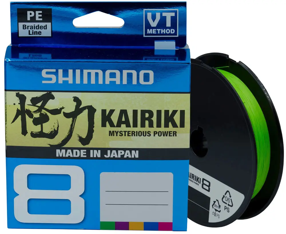 Шнур Shimano Kairiki 8 PE 150m (Mantis Green) 0.23mm 22.5kg