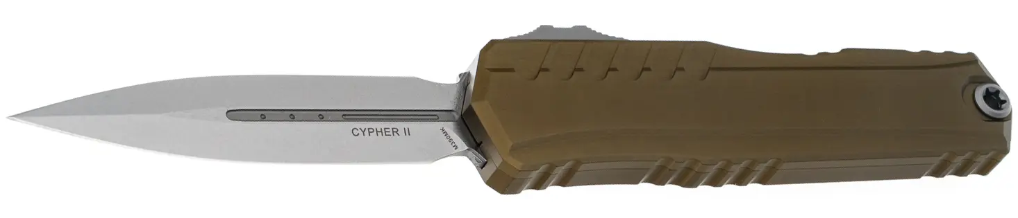 Ніж Microtech Cypher II D/E Stonewash Standard OD Green