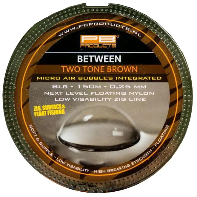 Поводковый материал PB Products Between 2 Tone Brown Zig Line 150m