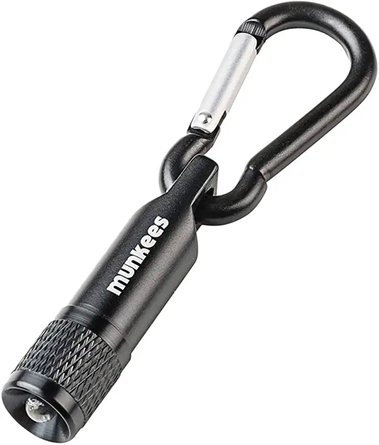 Ліхтар-брелок Munkees LED with Carabiner Black