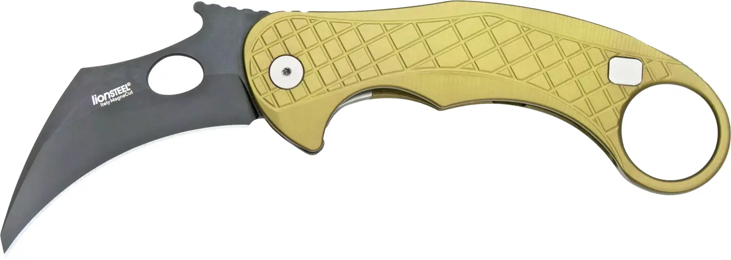 Нож Lionsteel L.E.One Black Blade Aluminium Green