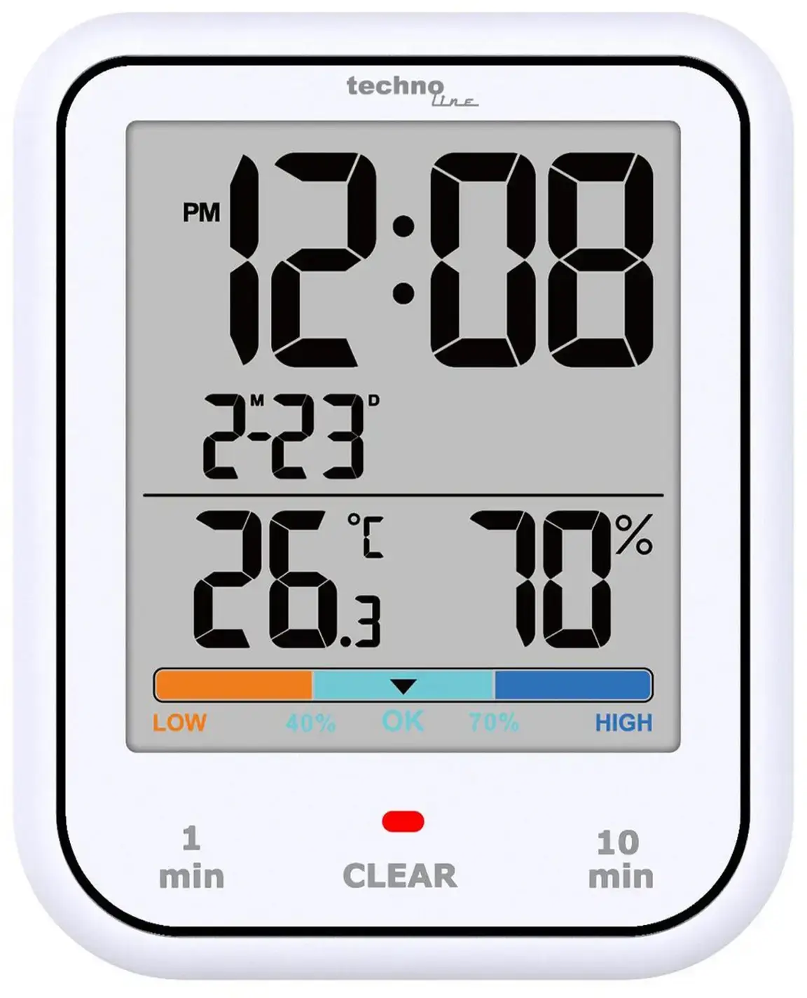 Термогігрометр Technoline WT380 White