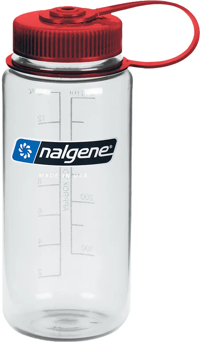 Пляшка Nalgene Wide Mouth Sustain Water Bottle 0,5 Clear Red Cap