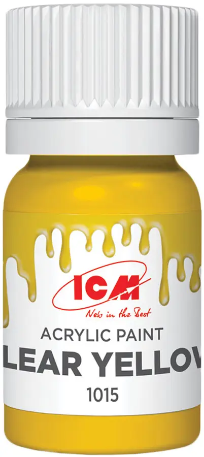 Краска ICM Holding Clear Acrylic Paint 12 мл Yellow