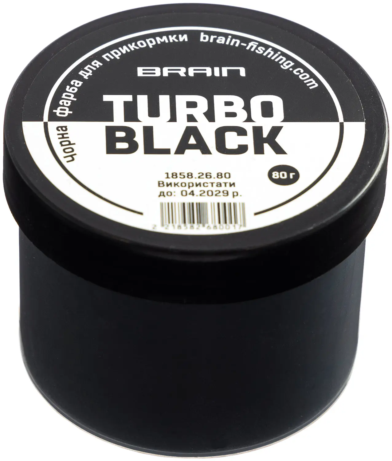 Фарба для прикормки Brain Turbo Black 80g Black
