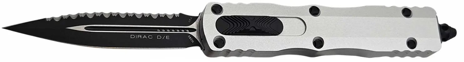 Ніж Microtech Dirac Double Edge BB Serrated White