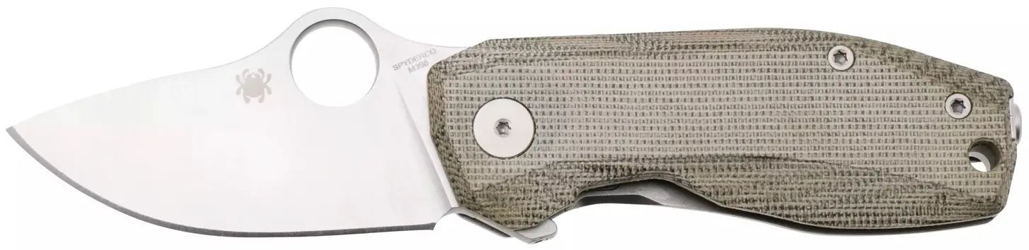 Ніж Spyderco SpyNano M398 Micarta Green