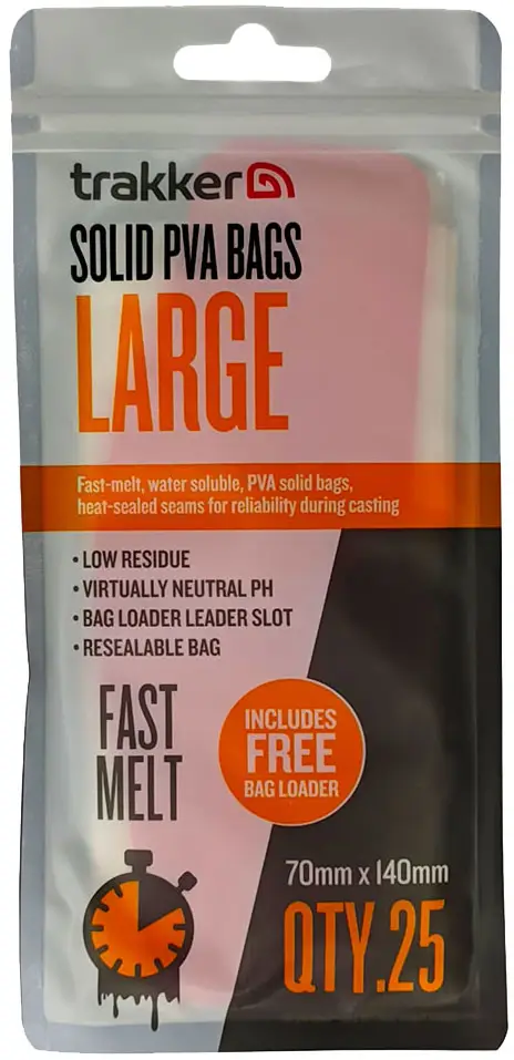 ПВА-пакет Trakker Solid PVA Bags Large 70х140mm (25шт/уп)
