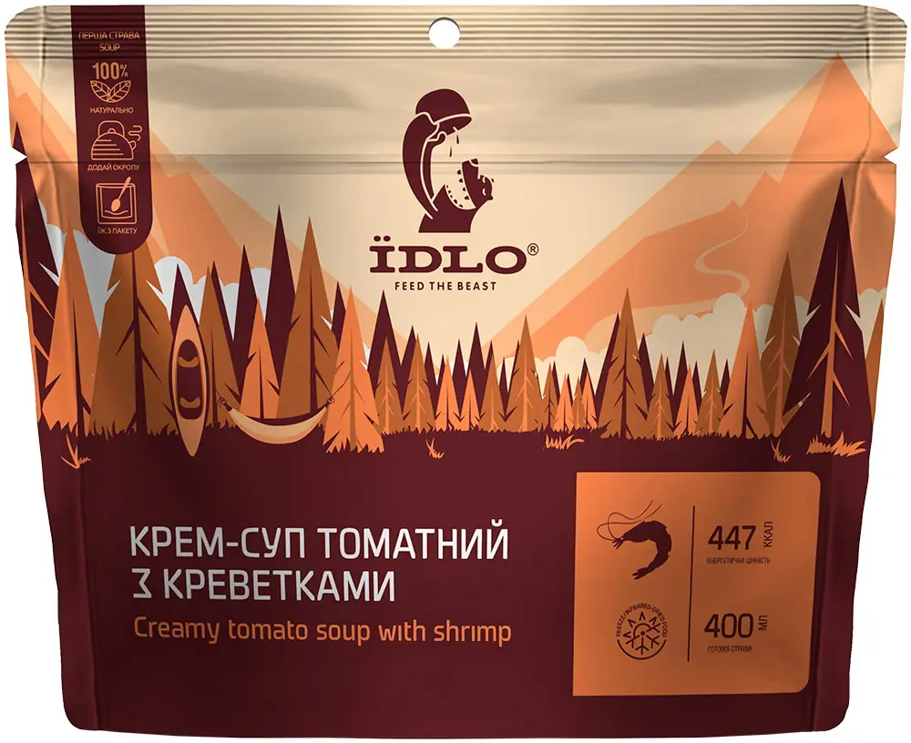 Суп ЇDLO томатний із креветками 65 г