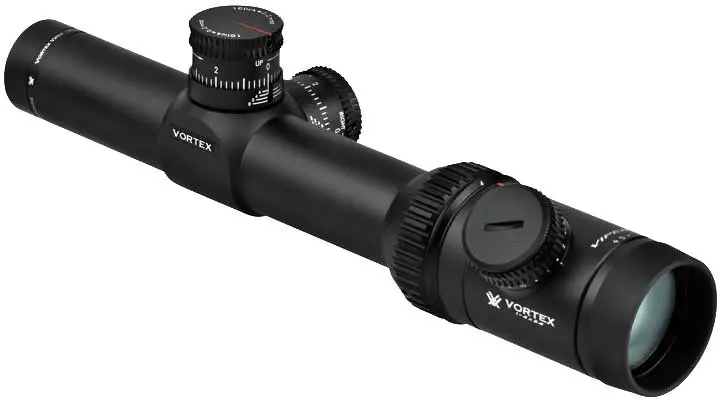 Прицел оптический Vortex Viper PST 1–4x24 сетка TMCQ MRAD с подсветкой