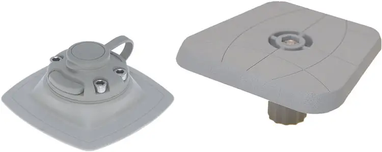 Майданчик Borika SLp223G 100х100 мм для ехолота та іншого обладнання з набором на надувний борт ц:сірий