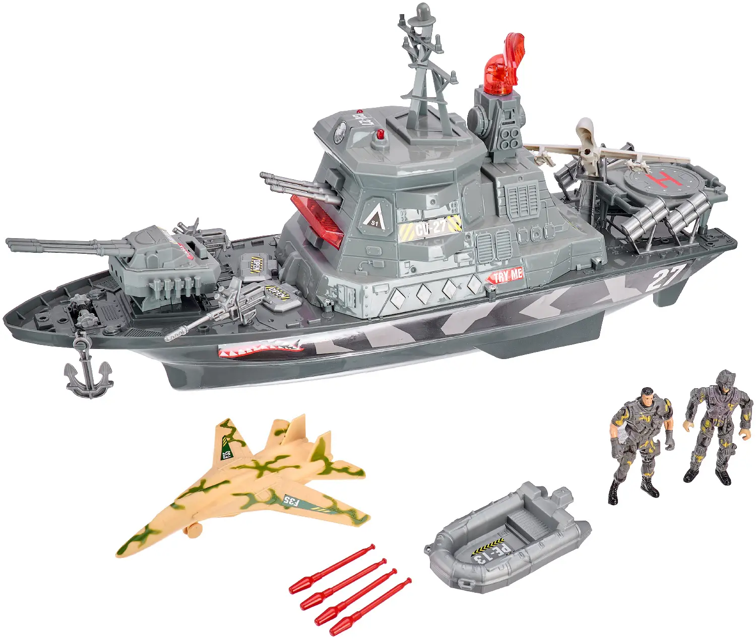 Игровой набор ZIPP Toys Военный корабль