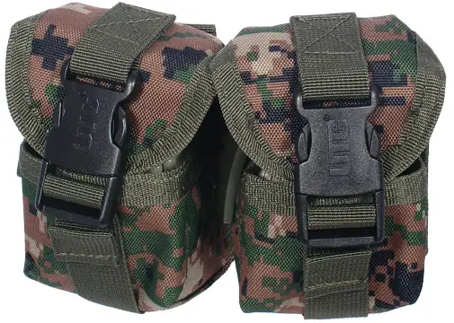 Подсумок Leapers UTG MOLLE двойной. Woodland