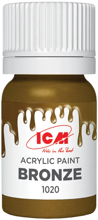Краска ICM Holding Metallic Acrylic Paint 12 мл Bronze