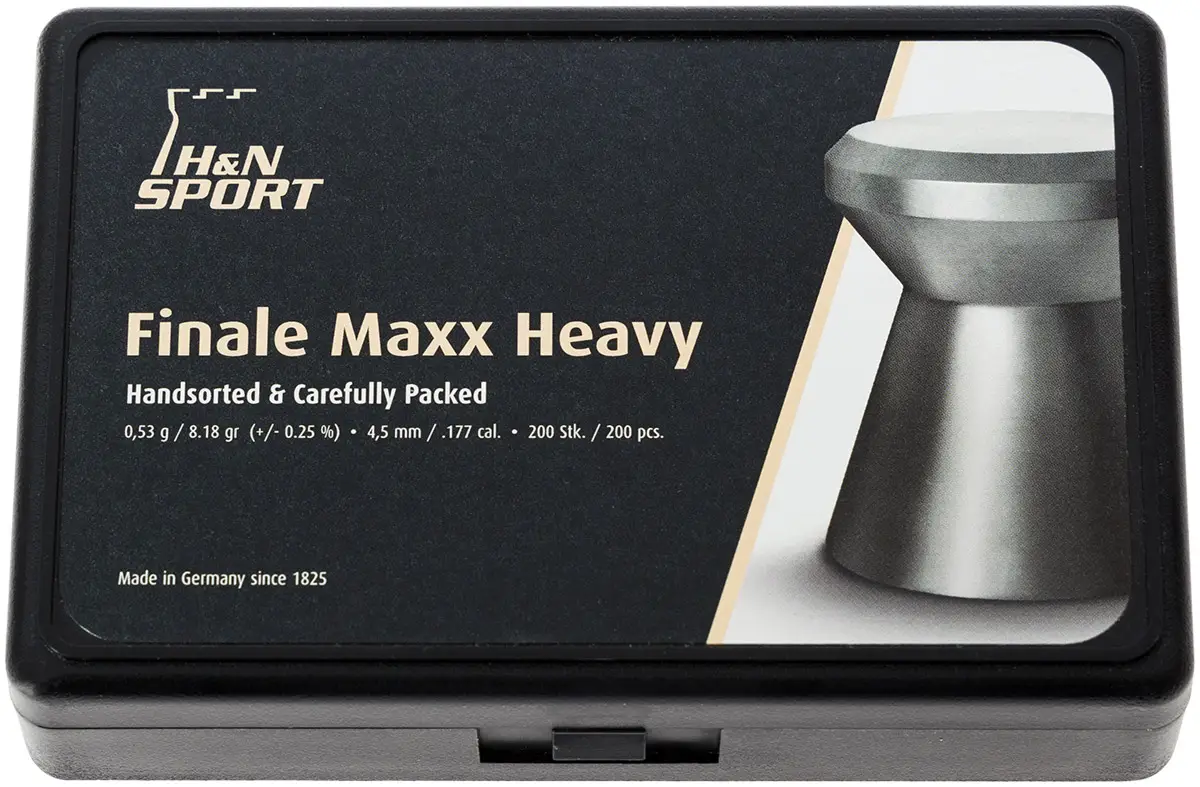 Пули пневматические H&N Finale Maxx HW. Кал. 4.49 мм. Вес - 0.53 г. 200 шт/уп