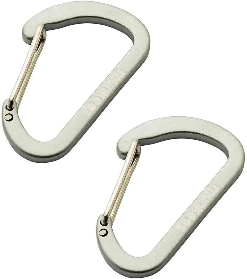 Карабін Munkees Flat Wiregate 4x40 mm 2-Pack Grey