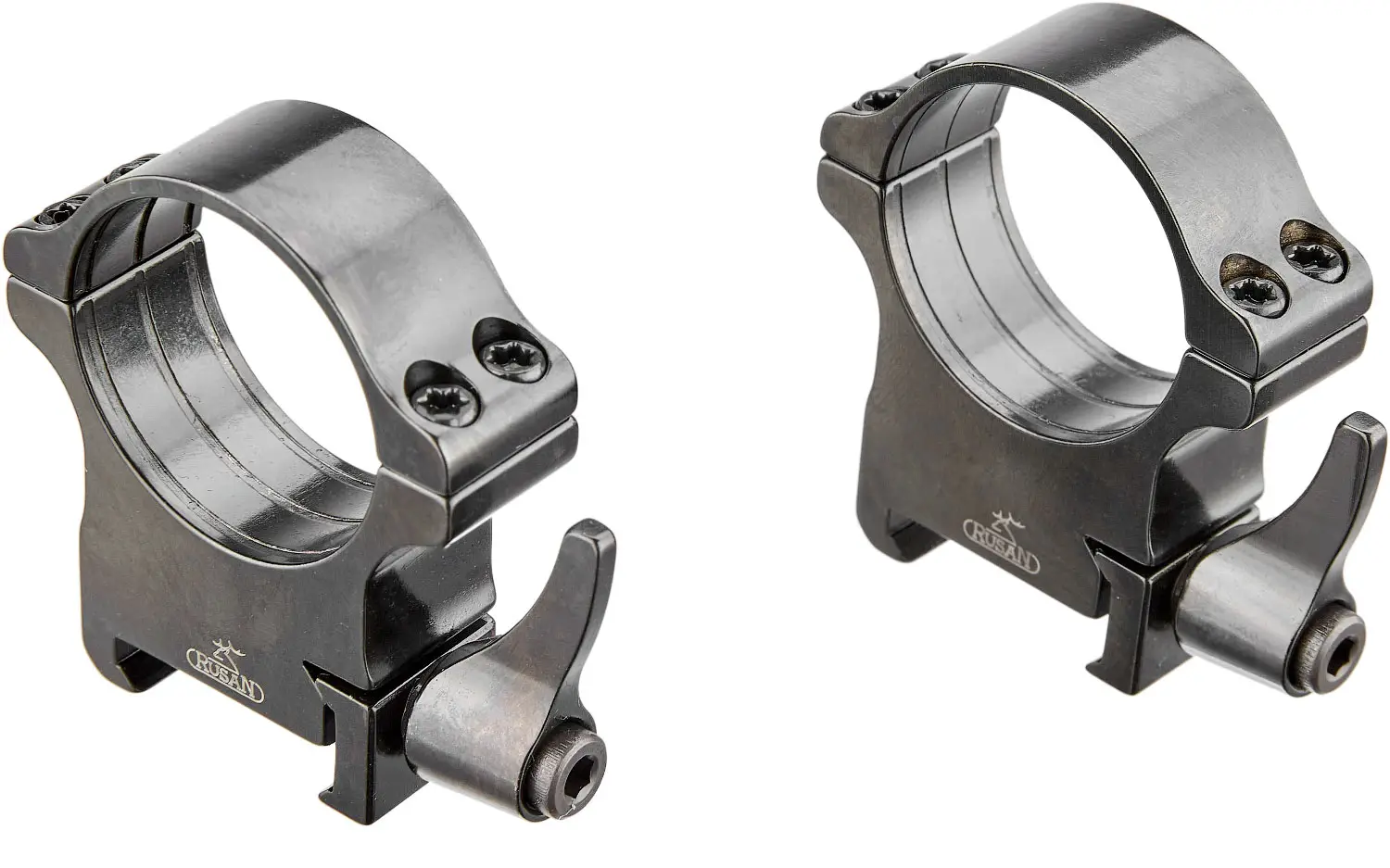 Швидкоз’ємні кільця Rusan QR. Weaver. Сталь. Ø 30 мм. BH14 мм