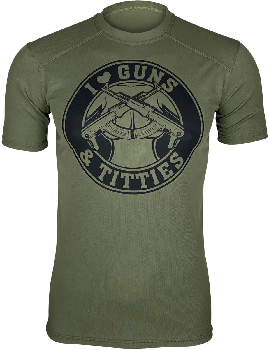 Футболка Kramatan I Love Guns & Titties Tactical Design