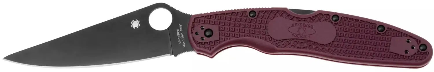 Нож Spyderco Police 4 Lightweight Micro-Melt PD1 FRN Burgundy
