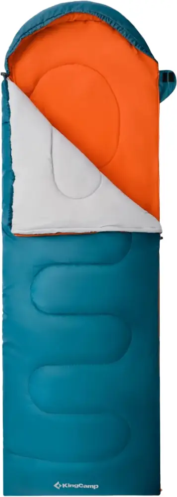 Спальний мішок KingCamp Tigris 250 Comf +12°C / Lim +7°C / Extr -3°C Peacockblue