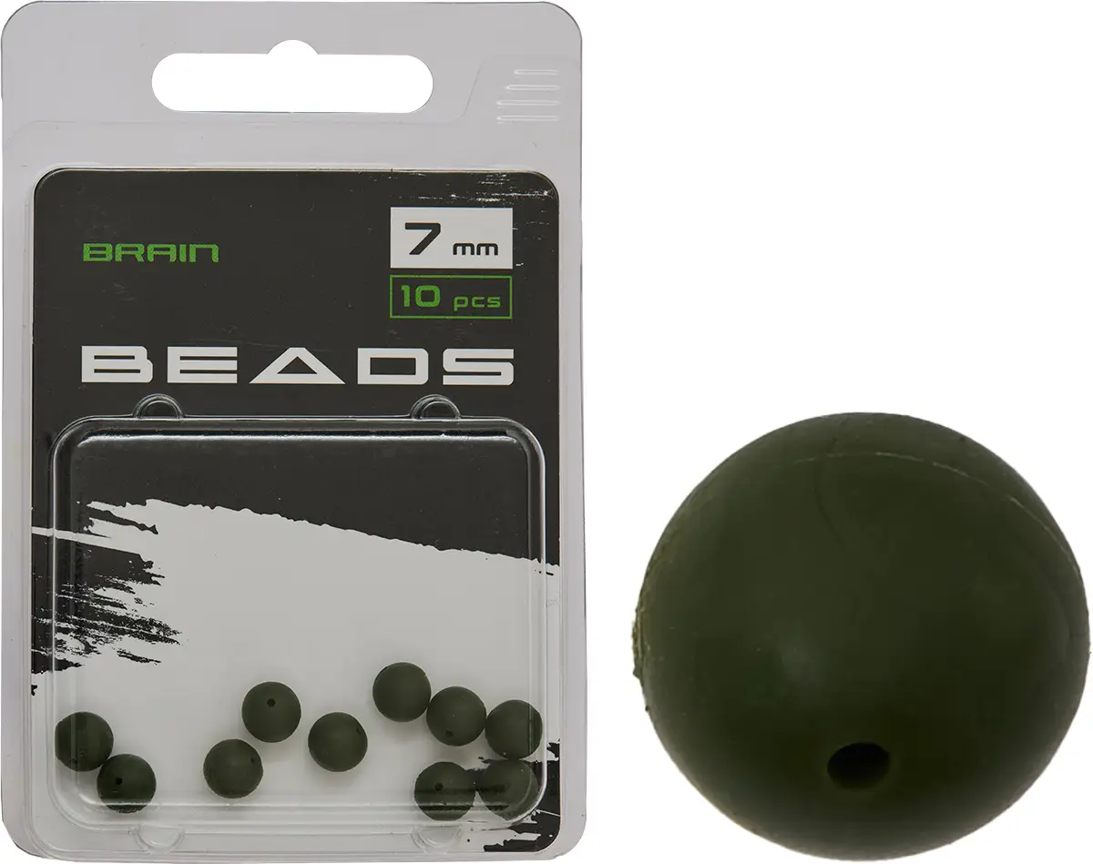 Намистина Brain Beads 7mm (10 шт/уп) Green SGXA-9240-7
