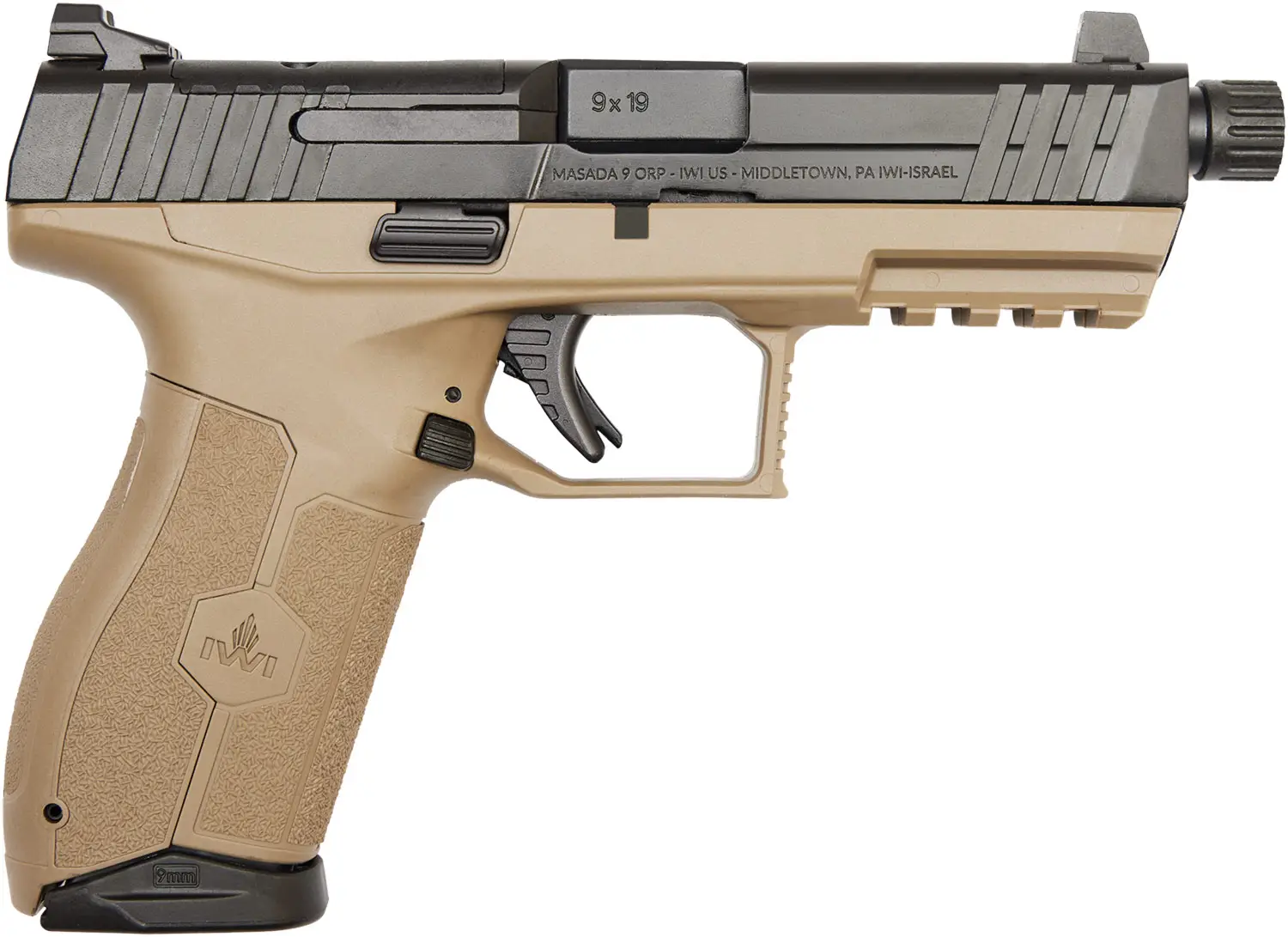 Пістолет спортивний IWI MASADA ORP Tactical 4.45" кал. 9 мм (9х19). FDE