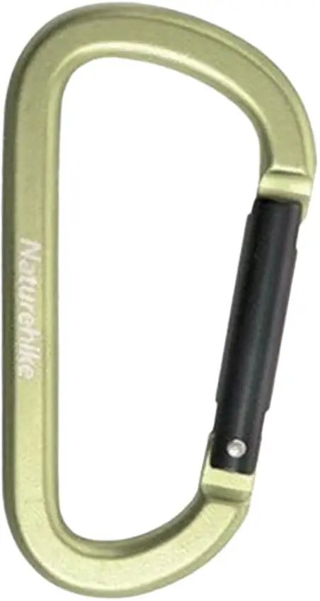 Карабін Naturehike D-type NH15A001-H 80мм Green