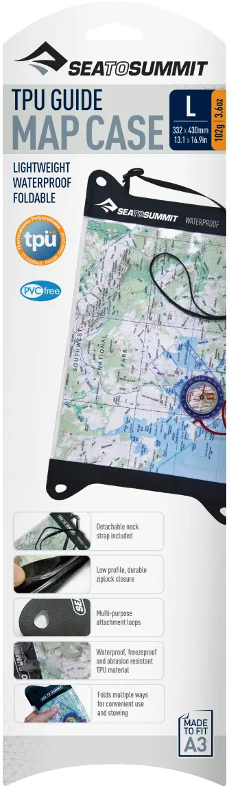 Гермопакет Sea To Summit TPU Guide Map Case для карти L Black