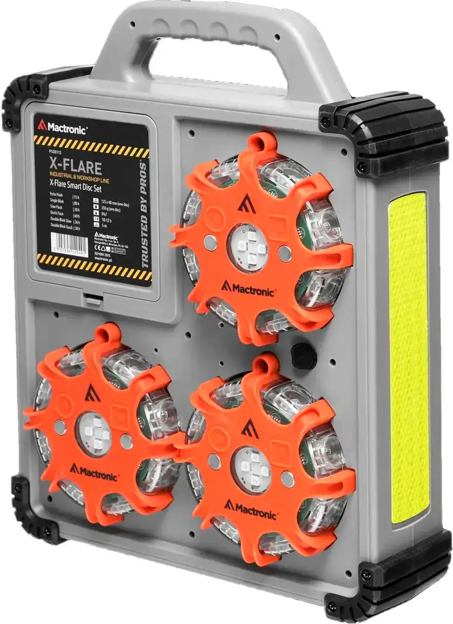 Комплект сигнальних ліхтарів Mactronic X-Flare Rechargeable 12v/220V Magnetic