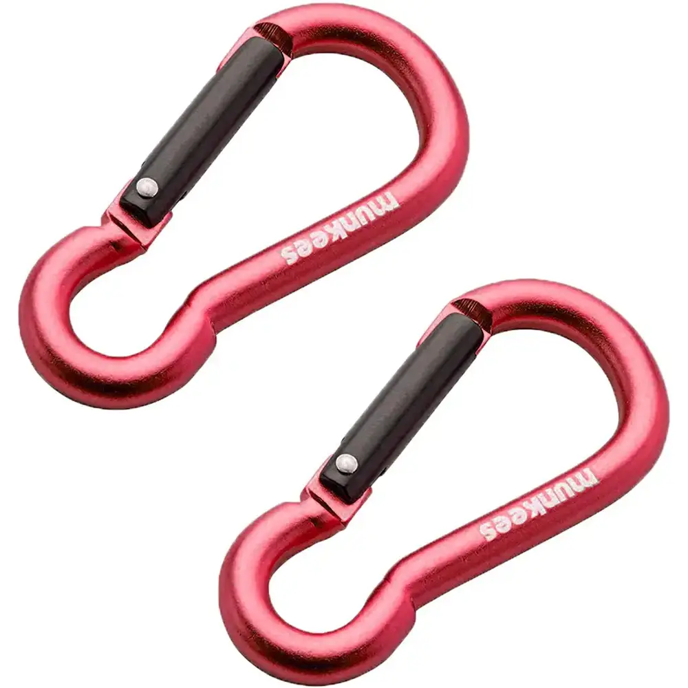 Карабін Munkees D 6x60 mm 2-Pack Red