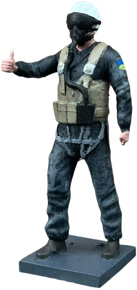 Фігурка ігрова Sky Hobby Привид Києва фотополімер