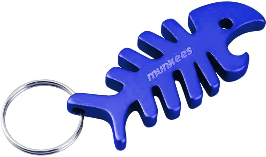 Брелок Munkees Fish Bone Dark Blue