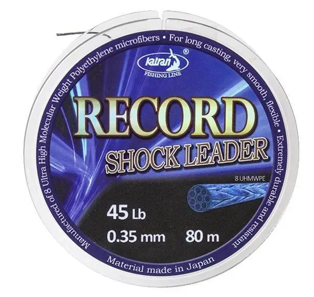 Шоклідер Katran Record Braided Shock-Leader 45lb 80m