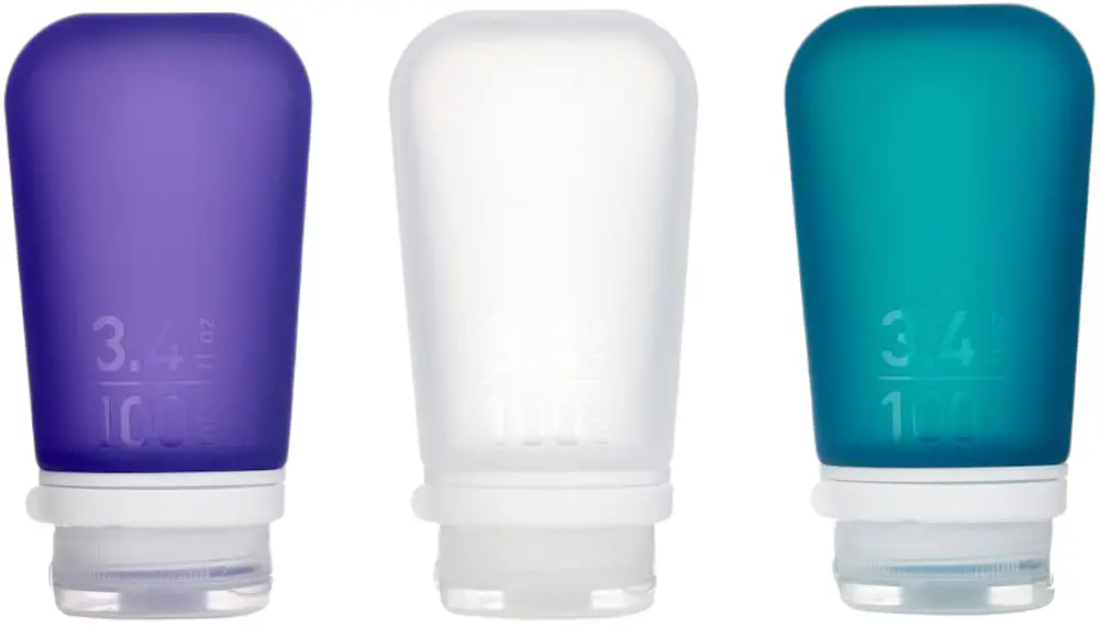 Набор емкостей Humangear GoToob+ 3-Pack Large Clear/Purple/Teal