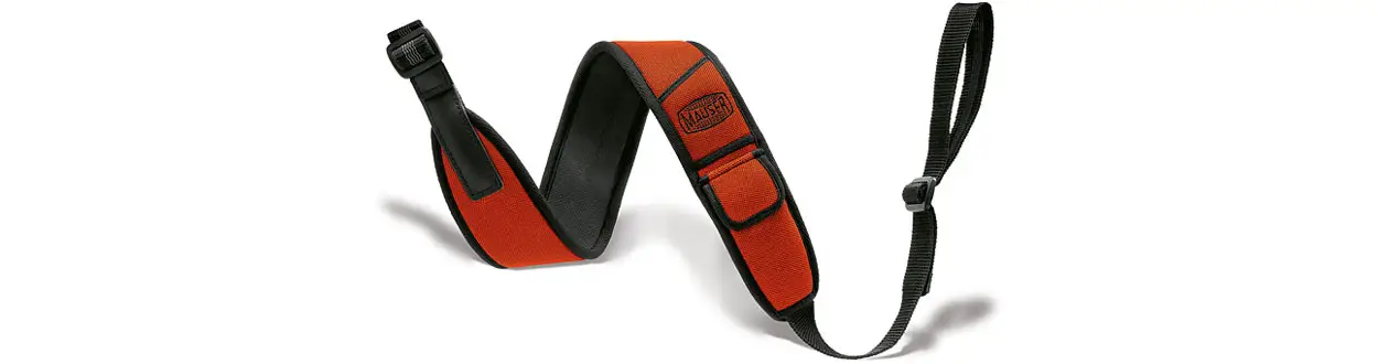 Погонный ремень для переноски оружия Mauser модель Trail. Материал - неопрен. Цвет - оранжевый.