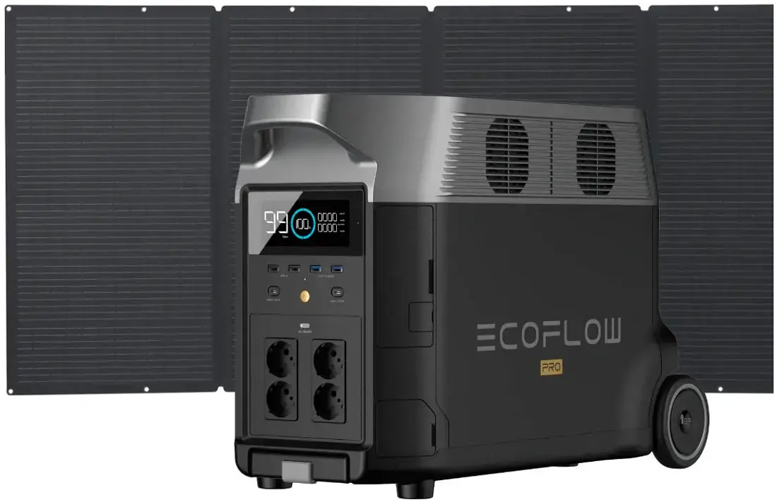 Зарядное устройство EcoFlow Delta Pro + 2 солнечные панели 400W Solar Panel