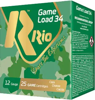 Патрон RIO GAME LOAD 34 кал. 12/70 дробь №4/0 (5 мм) навеска 34 г