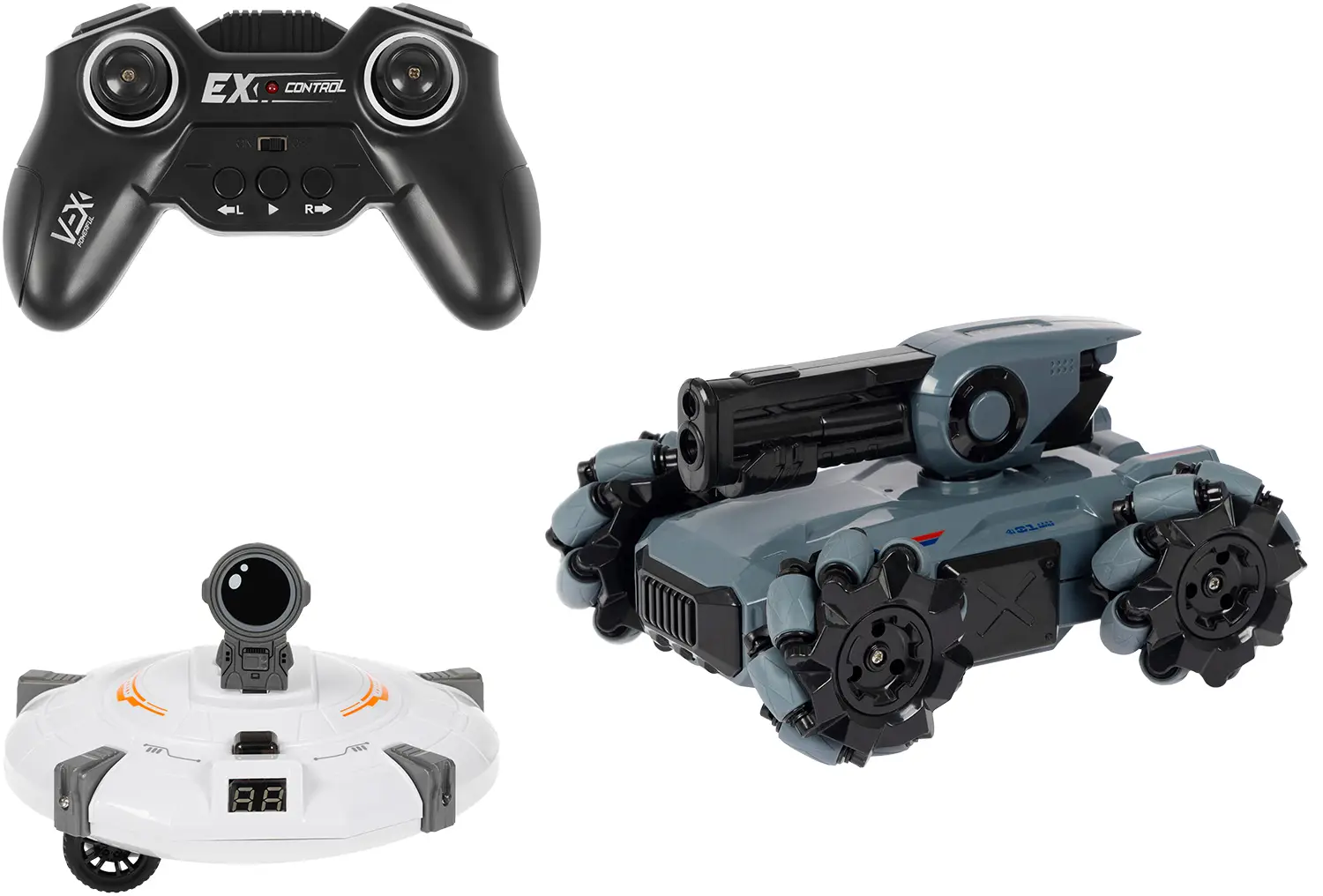 Танк OTAMANKO с движущейся мишенью SPACE BATTLE Серый