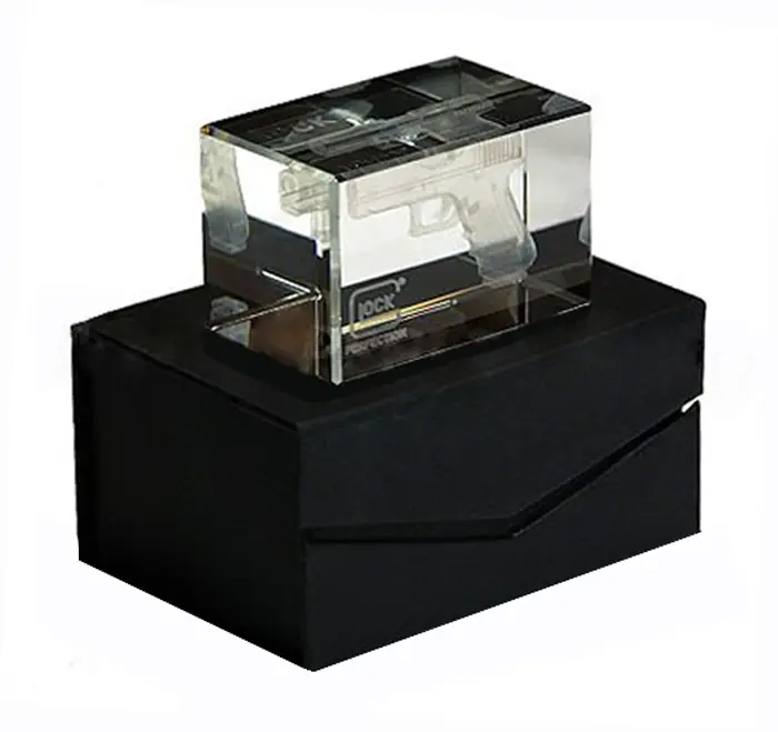 Сувенир Glock Eco Crystal с изображ. пистолета