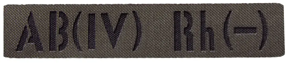 Патч Camotec Група крові Army 4- Army Olive