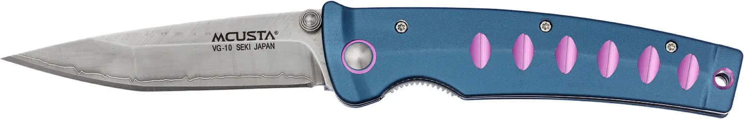 Ніж Mcusta Katana. Синій/фіолетовий