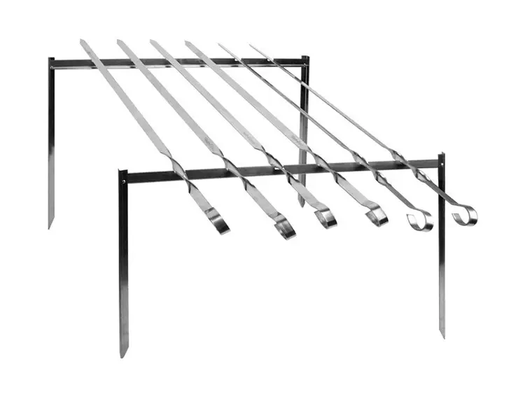 Набір шашликовий Time-Eco JR002 похідний мангал + шампура